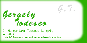 gergely todesco business card